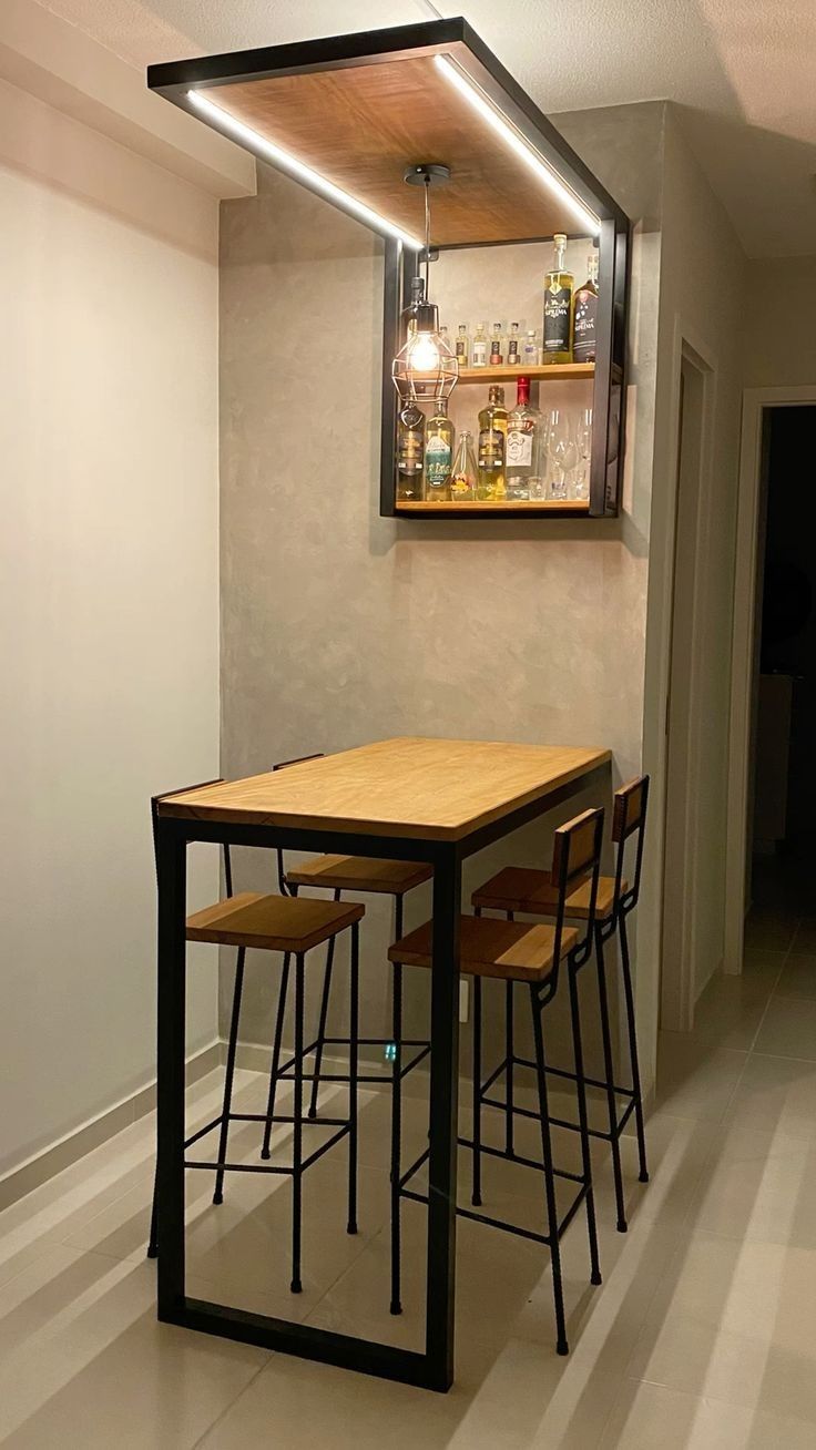 Bancada em ferro e madeira